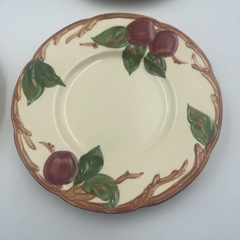 Set of 4 Franciscan Apple Bread &‎ Butter Plates Mid-Century Modern USA Stamp
